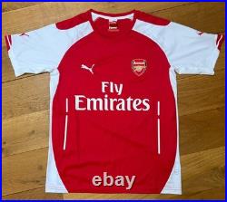 Mikel Arteta Hand Signed 2014-2015 Arsenal UCL Signed Shirt + COA