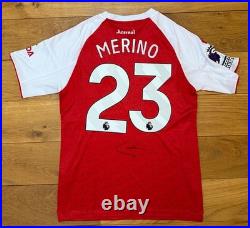 Mikel Merino Hand Signed Arsenal 25/26 Home Shirt + COA
