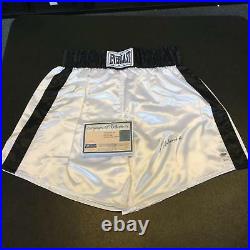 Mint Muhammad Ali Signed Authentic Everlast Boxing Shorts LE #9/10 Steiner COA