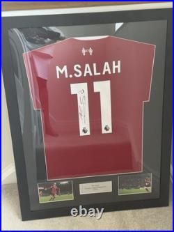 Mo Salah Liverpool 2024/25 Framed signature Shirt