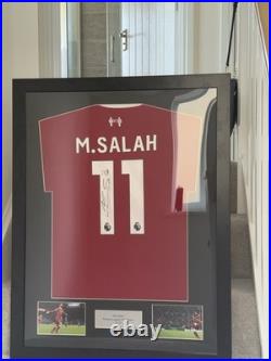Mo Salah Liverpool 2024/25 Framed signature Shirt