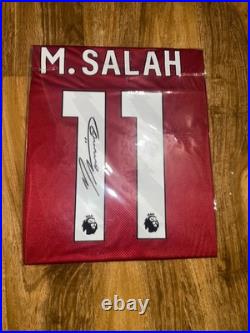 Mo Salah Signed ICONS Liverpool Shirt Jersey #11 With Verified Coa