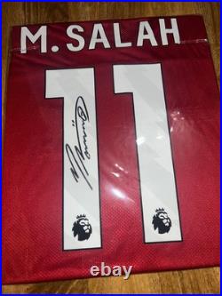Mo Salah Signed ICONS Liverpool Shirt Jersey #11 With Verified Coa