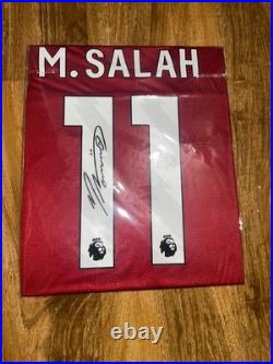Mo Salah Signed ICONS Liverpool Shirt Jersey #11 With Verified Coa