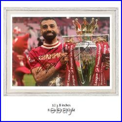 Mohamed Mo Salah Hand Signed Liverpool Autograph A4 Photo PSA Approved, COA
