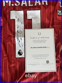 Mohamed Mo Salah Hand Signed Liverpool FC Shirt With C. O. A