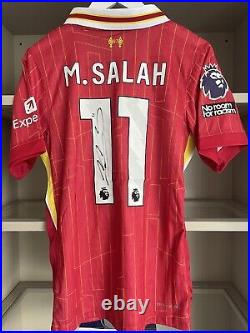 Mohamed Mo Salah Hand Signed Liverpool Player Shirt With COA