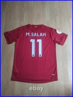 Mohamed Salah Signed Liverpool Shirt With Photo Proof