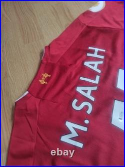Mohamed Salah Signed Liverpool Shirt With Photo Proof