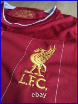 Mohamed Salah Signed Liverpool Shirt With Photo Proof