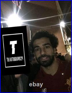 Mohamed Salah Signed Liverpool Shirt With Photo Proof