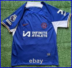 Moisés Caicedo Personally Hand Signed 23/24 Chelsea Home Shirt with COA