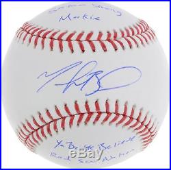 Mookie Betts Boston Red Sox Signed Baseball with Multiple Inscs LE of 50