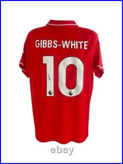 Morgan Gibbs-White Signed Nottingham Forest Shirt Comes With COA