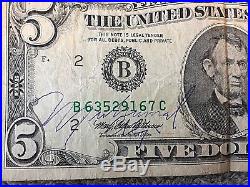 Muhammad Ali Autographed Five Dollar Bill New York 1995 Issue Signed In Person