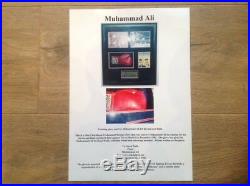 Muhammad Ali ORIGINAL Authentic Signed Framed Training Boxing Glove Last Fight