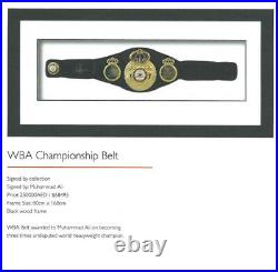 Muhammad Ali Signed WBA Belt