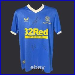 Multi Signed Glasgow Rangers Signed 21/22 Shirt COA