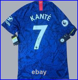N'Golo Kanté Hand-signed Chelsea 2019-20 Home Shirt + COA + BNWT