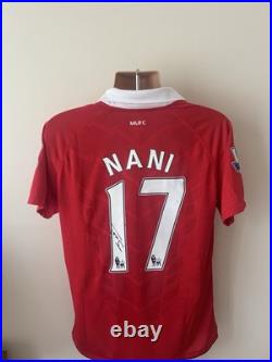 Nani Hand Signed Man Untied 10/11 Shirt with COA