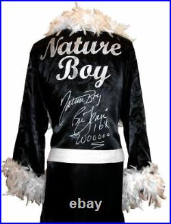 Nature Boy Ric Flair Autographed Signed Black Feathered Wrestling Robe ASI Proof