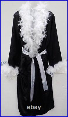 Nature Boy Ric Flair Autographed Signed Black Feathered Wrestling Robe ASI Proof