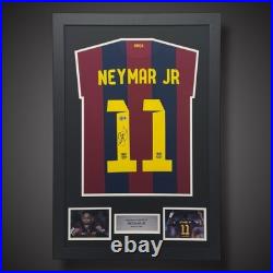 Naymar Jr Hand Signed Barcelona Football Shirt With COA £399