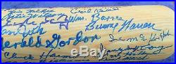 Negro League Legends Autographed BAT signed by 68, Irvin Radcliffe O'Neil 35D