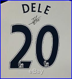 New Dele Alli of Tottenham Signed Shirt Autograph Display