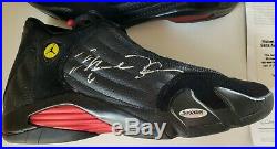 New Michael Jordan Signed Nike Air Jordan 14 Retro Last Shot 2005 Upper Deck Coa