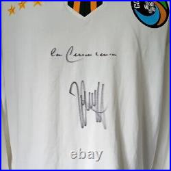New York Cosmos Retro Home Shirt Signed Franz Beckenbauer Johan Cruyff