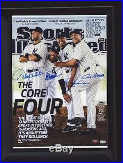 New York Yankees Core Four SI, Signed RP Framed Jeter, Rivera, Posada, Pettitte
