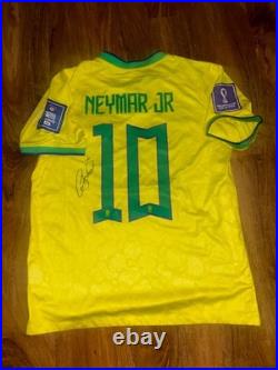 Neymar Jr Signed Brazil Home Shirt With COA Included 2026 World Cup
