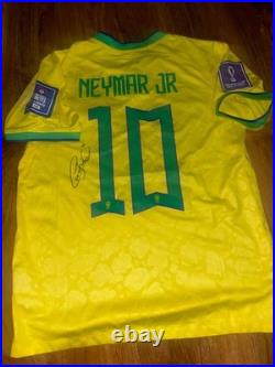 Neymar Jr Signed Brazil Home Shirt With COA Included 2026 World Cup