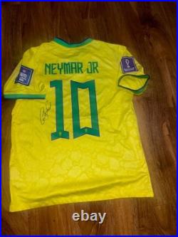 Neymar Jr Signed Brazil Home Shirt With COA Included 2026 World Cup