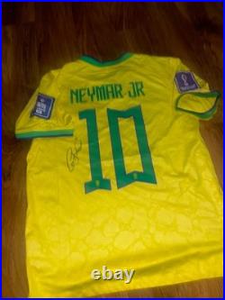Neymar Jr Signed Brazil Home Shirt With COA Included 2026 World Cup