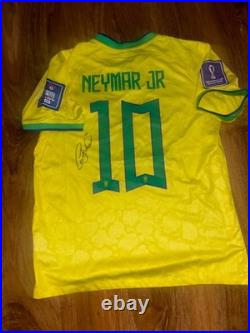 Neymar Jr Signed Brazil Home Shirt With COA Included 2026 World Cup