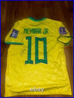 Neymar Jr Signed Brazil Home Shirt With COA Included 2026 World Cup