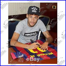Neymar Jr Signed Framed Barcelona 2014-15 Football Shirt Autographed Jersey