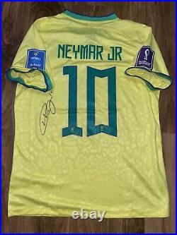 Neymar Signed Brazil Joke Shirt With Coa Included #10