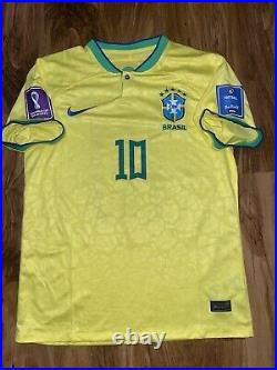 Neymar Signed Brazil Joke Shirt With Coa Included #10