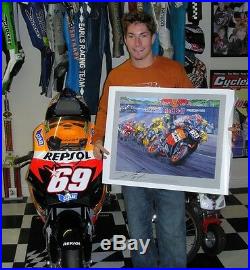 Nicky Hayden, HAND SIGNED Perfect Day by Nicholas Watts