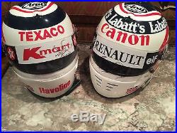 Nigel Mansell Formula 1 Indy 500 Arai Gp-3 Signed Helmet Set