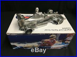 Nigel Mansell Hand SIGNED Chrome Sculpture Williams 'Taxi for Senna' Formula F1 