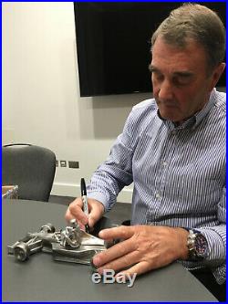 Nigel Mansell SIGNED Chrome Sculpture, Williams FW14'Taxi for Senna' Formula 1