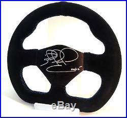 Nigel Mansell SIGNED Racing Style steering wheel. Formula 1 Williams Ferrari COA