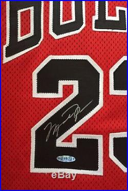 Nike 1998 Nba Finals Michael Jordan Bulls Pro Cut Jersey Autograph Signed Uda