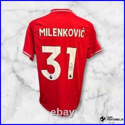 Nikola Milenkovic signed shirt, obtained in person