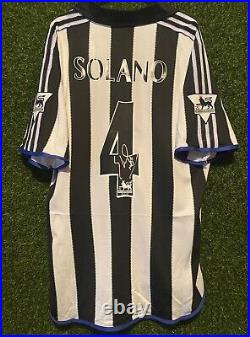 Nolberto Solano Signed Newcastle United 2000/01 Home Shirt Comes with a COA
