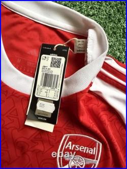 Noni Madueke Signed Arsenal 25/26 Home Shirt with COA CLUB SHOP BNWT